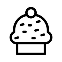 muffin icon or logo isolated sign symbol vector illustration - high quality black style vector icons
