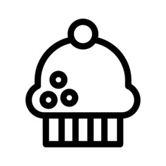 muffin icon or logo isolated sign symbol vector illustration - high quality black style vector icons
