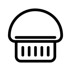 muffin icon or logo isolated sign symbol vector illustration - high quality black style vector icons
