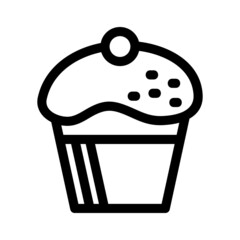 muffin icon or logo isolated sign symbol vector illustration - high quality black style vector icons

