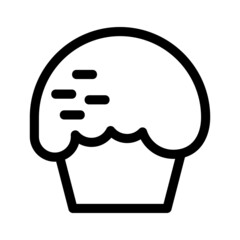 muffin icon or logo isolated sign symbol vector illustration - high quality black style vector icons
