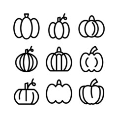 pumpkin icon or logo isolated sign symbol vector illustration - high quality black style vector icons
