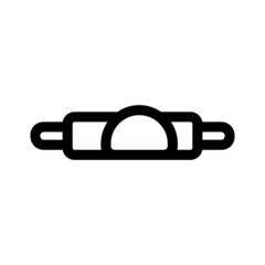 rolling pin icon or logo isolated sign symbol vector illustration - high quality black style vector icons
