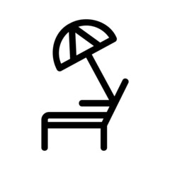 sunbathe icon or logo isolated sign symbol vector illustration - high quality black style vector icons
