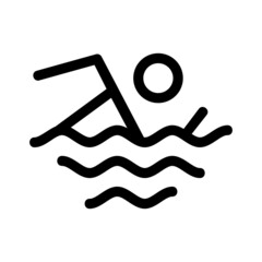 swimming icon or logo isolated sign symbol vector illustration - high quality black style vector icons
