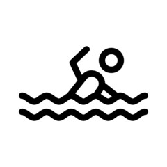 swimming icon or logo isolated sign symbol vector illustration - high quality black style vector icons
