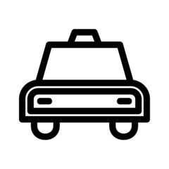 taxi icon or logo isolated sign symbol vector illustration - Collection of high quality black style vector icons

