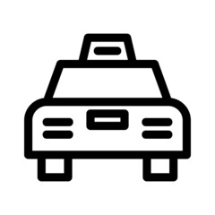 taxi icon or logo isolated sign symbol vector illustration - Collection of high quality black style vector icons

