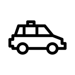 taxi icon or logo isolated sign symbol vector illustration - Collection of high quality black style vector icons
