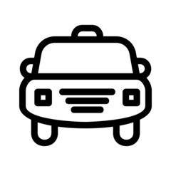 taxi icon or logo isolated sign symbol vector illustration - Collection of high quality black style vector icons
