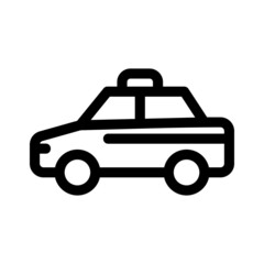 taxi icon or logo isolated sign symbol vector illustration - Collection of high quality black style vector icons
