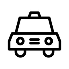 taxi icon or logo isolated sign symbol vector illustration - Collection of high quality black style vector icons
