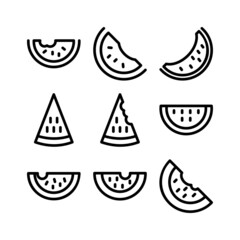 watermelon icon or logo isolated sign symbol vector illustration - high quality black style vector icons
