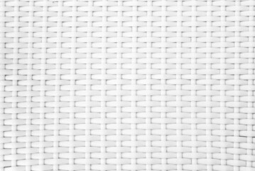 White rattan texture. White background.