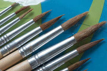 set of brushes