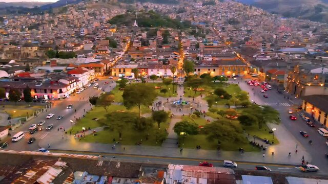 Plaza de armas de Cajamarca