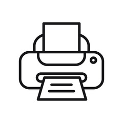 printer ink line icon illustration vector graphic