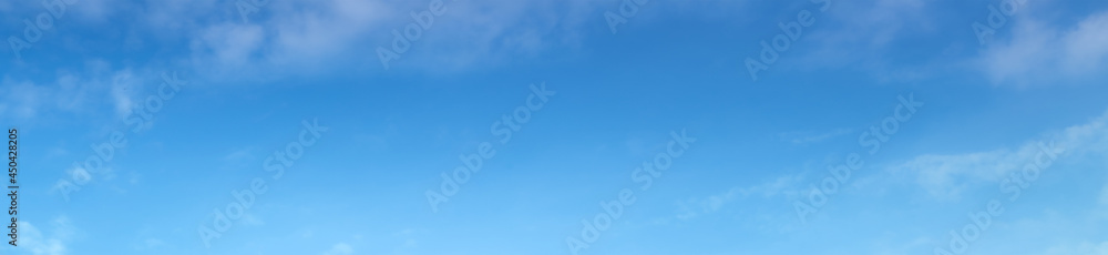 Wall mural blue sky with beautiful natural white clouds
