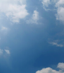 blue sky with beautiful natural white clouds