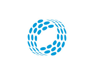 abstract dot logo template