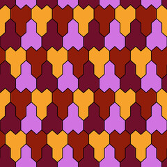 Seamless pattern. Ethnic ornament. Geometric background. Tribal wallpaper. Ethnical image. Tribe motif. Ancient mosaic. Digital paper. Folk web design. Textile print backdrop. Vector artwork