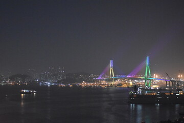 Fototapeta na wymiar Busan Harbor Bridge