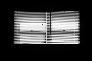 blinds on a wall