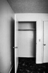 closet door in a room