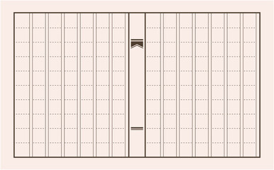 白紙の原稿用紙背景素材イラスト