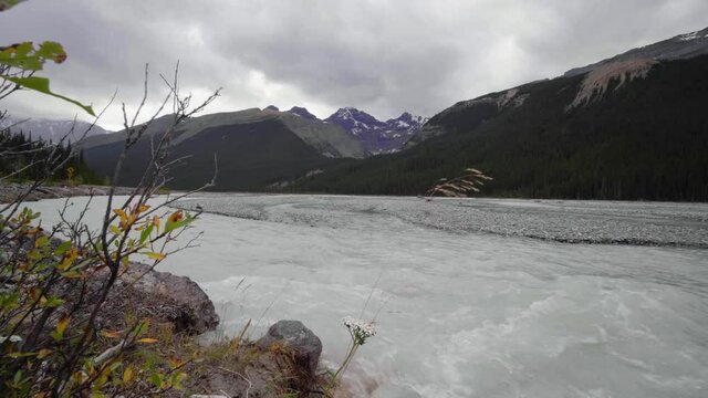 Fast-flowing river in the Canadian Rockies, AL Canada