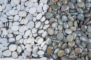Small Stone Texture Background, Pile of Stones in the Backyard, Small Stones in the Garden