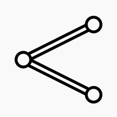 share icon vector. connection symbol. sharing sign.