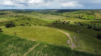 Landscape with fields