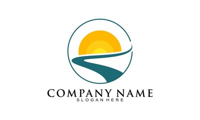 Creative road logo design