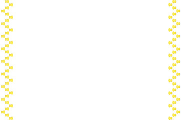 Frame made with t shirt in white background from the top view has space for your messages