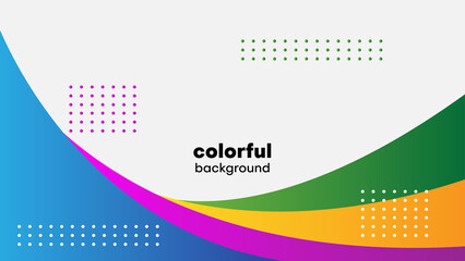 abstract colorful geometric background with wave