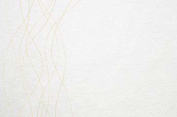 Elegant wavy line pattern washi paper background. Close up of Japanese traditional paper 