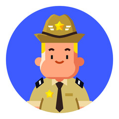 cartoon sheriff character