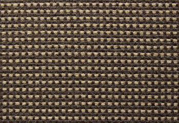 Texture of fleecy brown checkered fabric