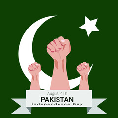 Pakistan independence day vector