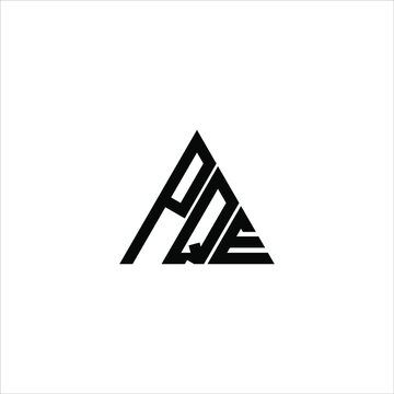 PQE letter logo creative design. PQE unique design