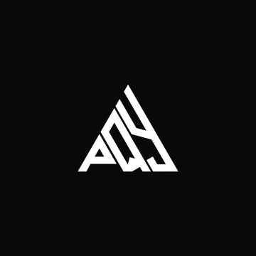 PQY letter logo creative design. PQY unique design