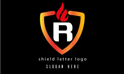 R shield fire logo