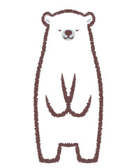 お辞儀するシロクマ