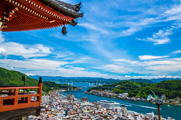 広島県　尾道・千光寺から望む景色　　