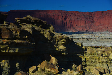 The colors and shapes of world heritage-listed Ischigualasto Provincial Park, San Juan Province, Argentina