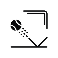 Black solid icon for rebound