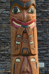 Close up of a Totem Pole