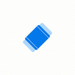 eraser single icon simple flat design vector