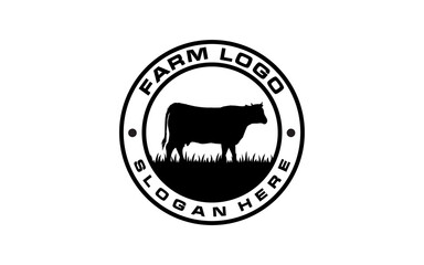 Retro Vintage Farm animal logo inspiration. Flat design. Vector illustration concept